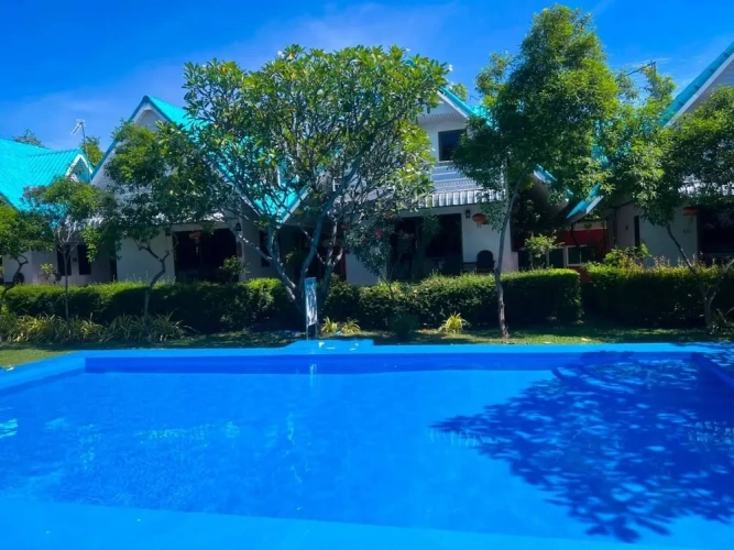Villa with pool view