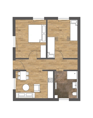 2 Bedrooms Apartment