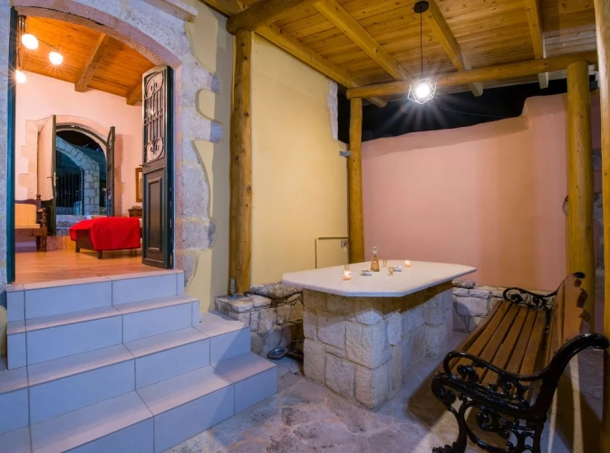 Studio with balcony and with pool view