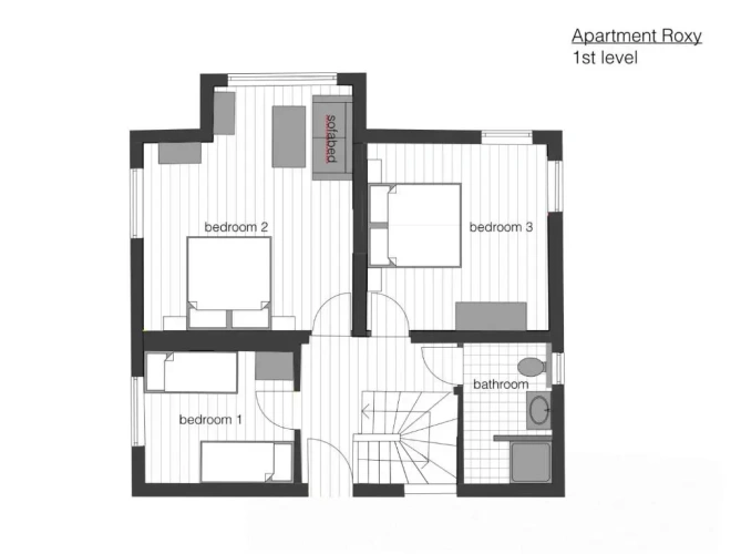 Apartment with mountain view