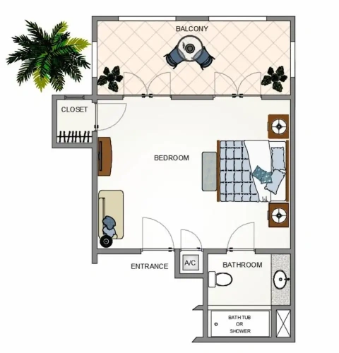 Standard room with balcony