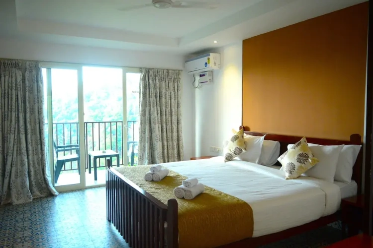 Deluxe Double room with balcony and with mountain view