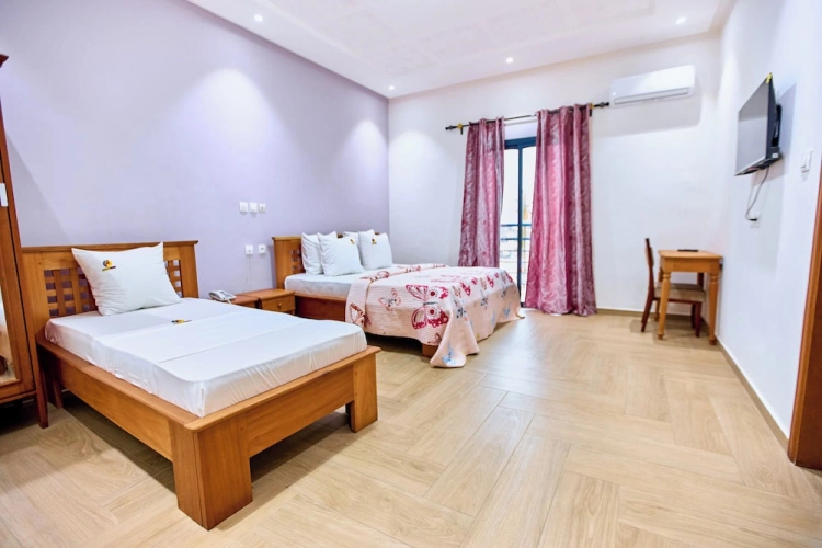 Standard Twin Family room with balcony and with city view