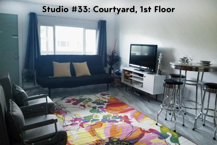 Double Studio with courtyard view