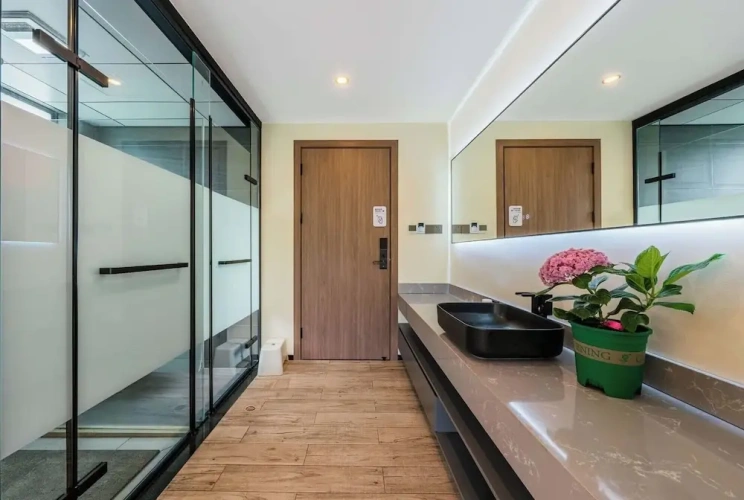 Standard Twin room with balcony and with land view