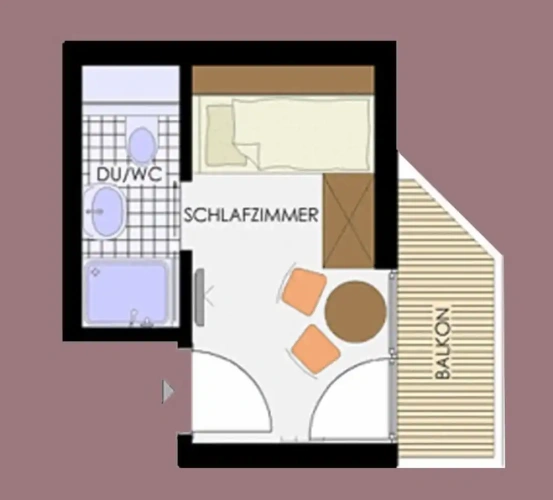 Standard Single room with mountain view