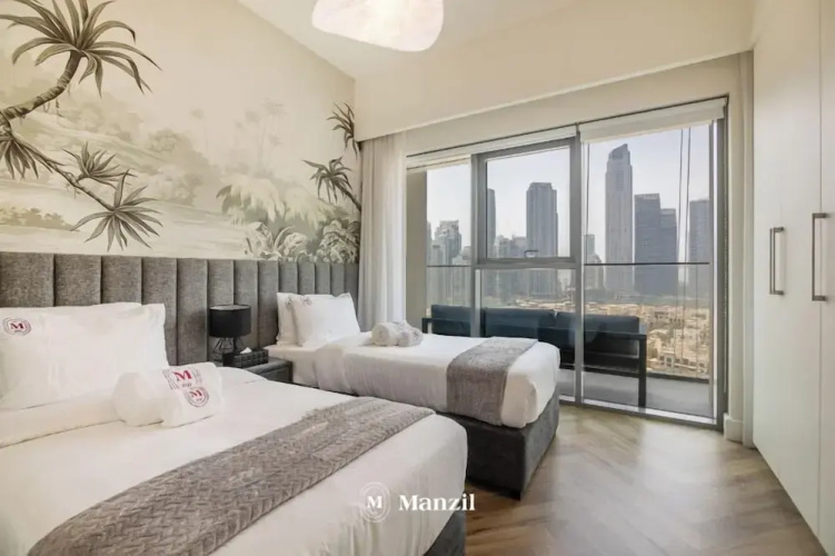 Manzil-2BR with full Burj Khalifa View