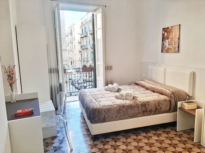 Comfort room with balcony and with city view