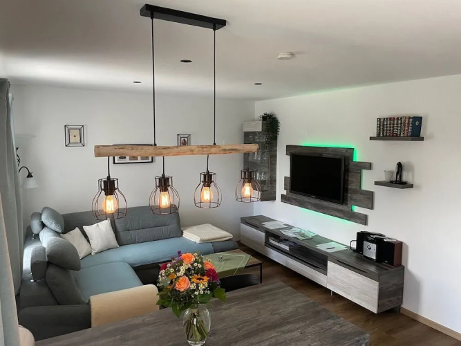 Ferienhaus mit Sauna in Skigebietsnahe