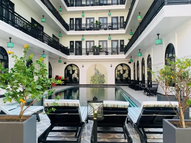 Premium Double room with balcony and with pool view