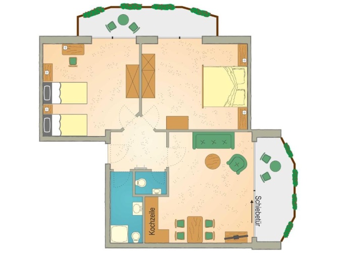 2 Bedrooms Suite
