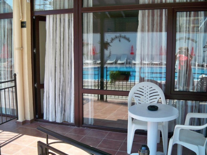 Studio with balcony and with view