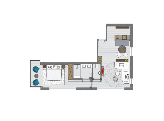 1 Bedroom Double Apartment