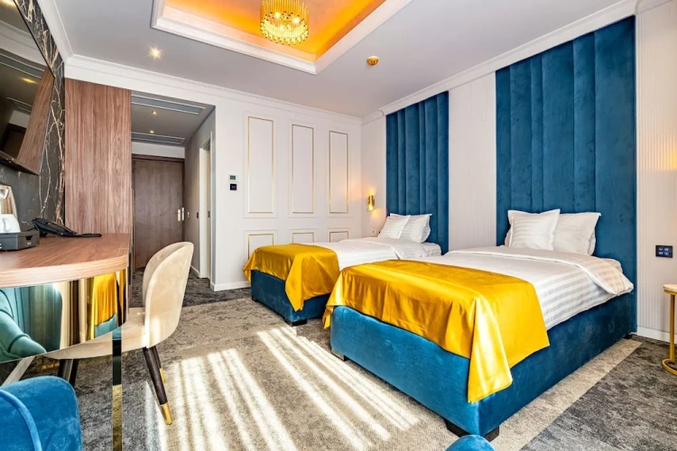 Standard Twin room with balcony and with land view
