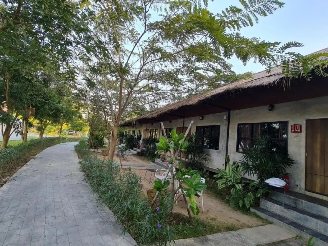 Standard Twin room with garden view