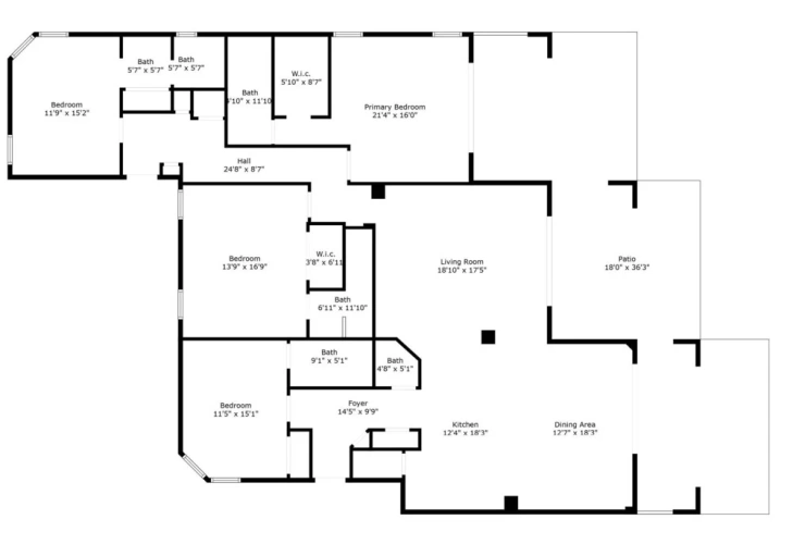 4 Bedrooms Apartment