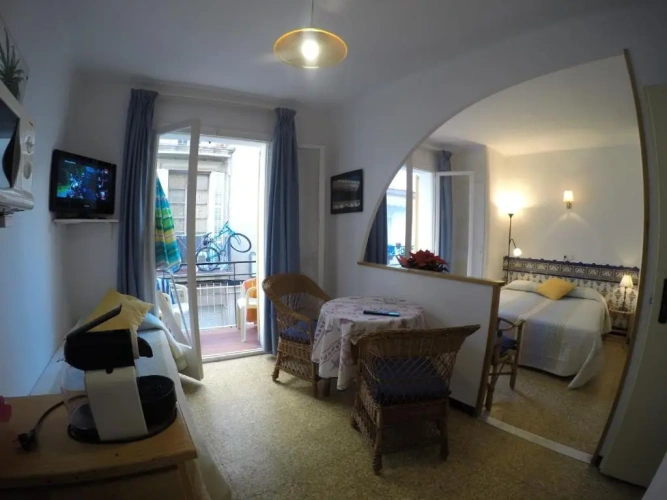 Studio with balcony