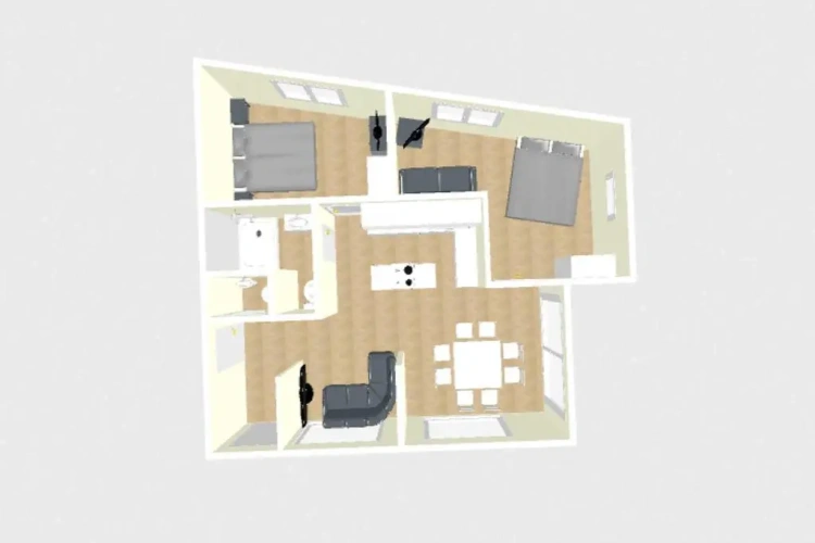 2 Bedrooms Double Apartment