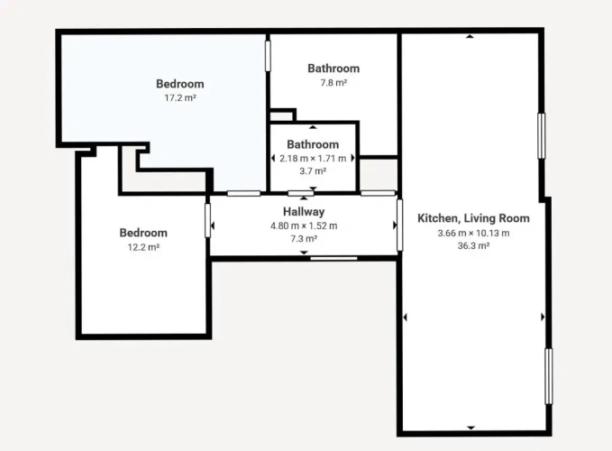 2 Bedrooms Deluxe Apartment