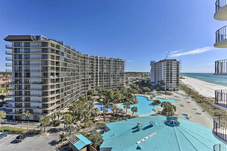 Chic PCB Condo w/ Pool Access + Beachfront Balcony
