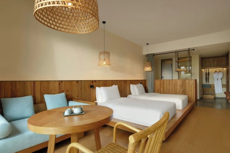 Standard Twin room with balcony and with river view