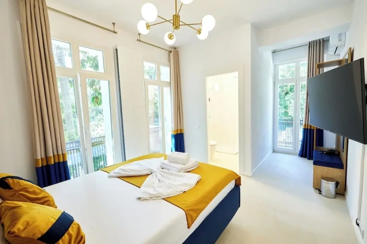 Deluxe Double room with balcony and with park view