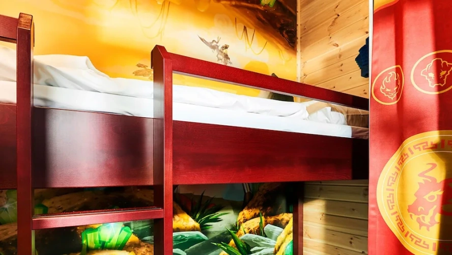 LEGO® Ninjago Cabin with Playground view