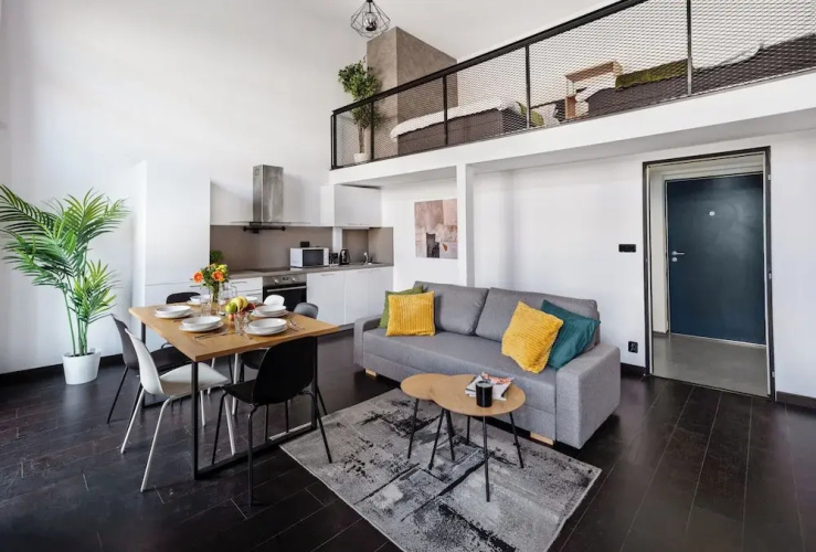 Charming loft with balcony