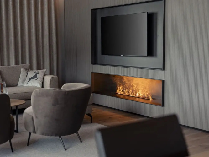 Penthousesuite Kr ndl mit Kamin Westendorf