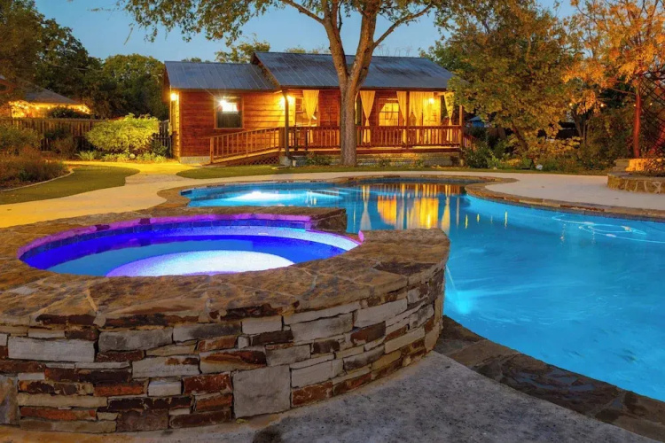 Cypress Creek Cabin Stay for 6 - Pool, Hot Tub