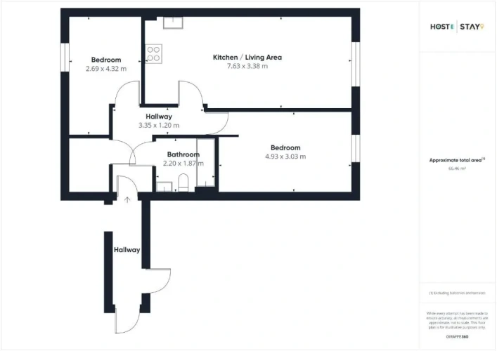 2 Bedrooms Apartment