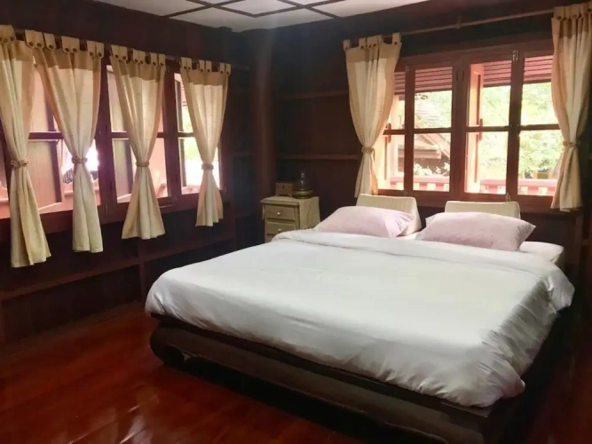 Double Villa with balcony and with garden view