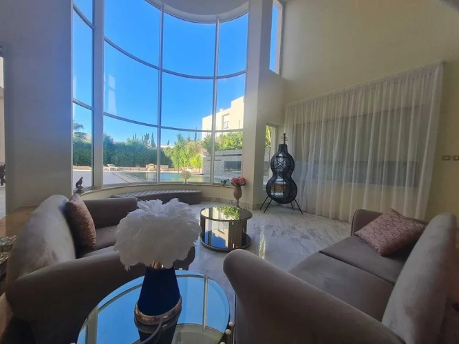 Standard Quadruple Family room with pool view