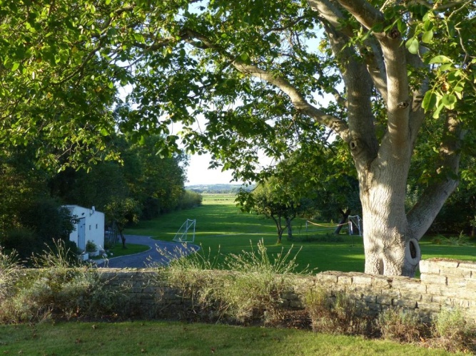 Outside