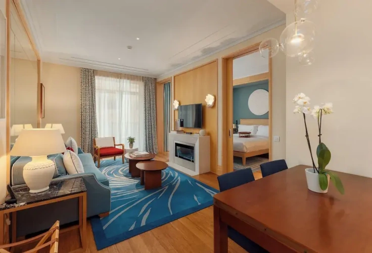 Double Studio Suite with balcony and with pool view