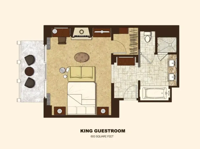 Standard Double room with mountain view