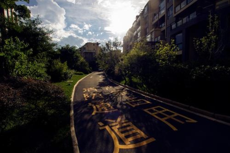 Outside