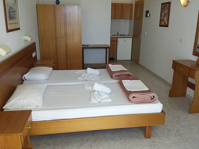 Studio with balcony and with sea view