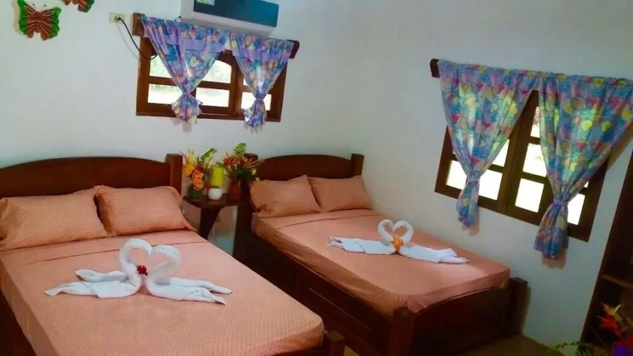 Standard Quadruple Family room with garden view