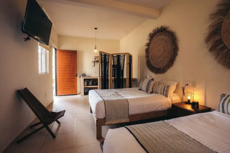 Standard Quadruple Family room with garden view