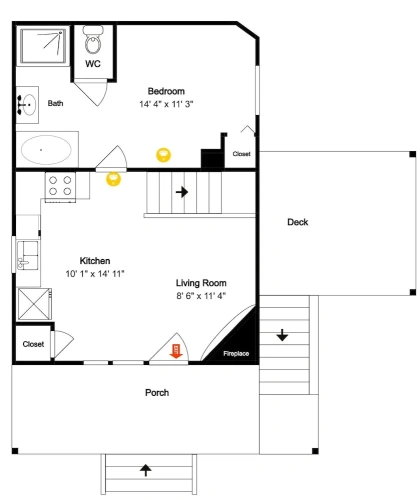 1 Bedroom Studio with balcony