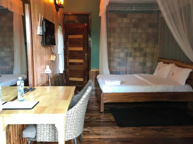 Classic Double room with balcony and with garden view