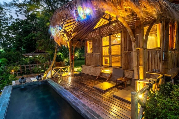 Double Villa with balcony and with ocean view