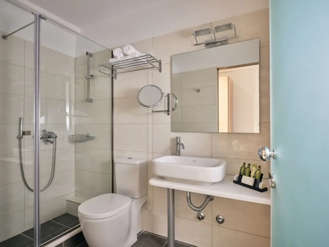 Deluxe Triple room with balcony and with pool view