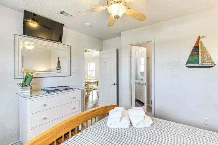 1 Block to Surfside Beach: Home w/ Gulf Views!