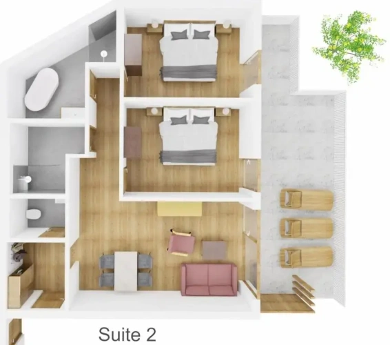 2 Bedrooms Suite
