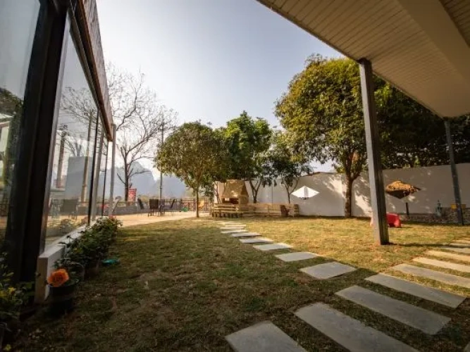 Outside