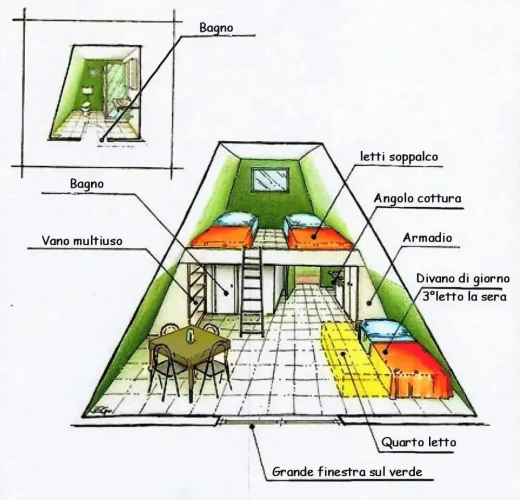 Bungalow with park view