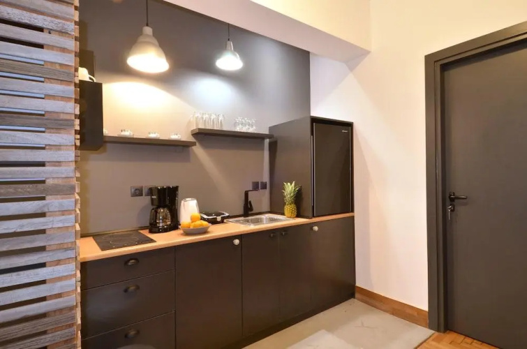 A modern rustic cosy apartment