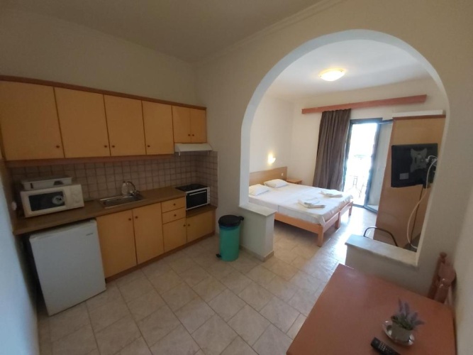 Studio with balcony and with view